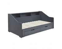 Rozkladacia posteľ s úložným priestorom Moneta - sivá
