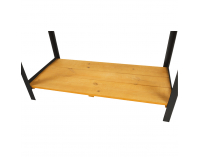 Vyvýšený záhon s policou Monto Typ 1 - prírodná / čierna