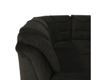 Rohová sedačka s rozkladom a úložným priestorom Morag L - hnedá