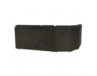 Rohová sedačka s rozkladom a úložným priestorom Morag L - hnedá