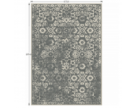 Koberec Moria 67x105 cm - tmavosivá