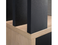 Predsieň so zrkadlom Muna - dub artisan / čierna