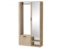 Predsieň so zrkadlom Muna - dub artisan