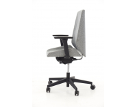 Kancelárska stolička s podrúčkami Munos B - sivá / čierna