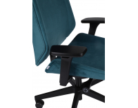 Kancelárska stolička s podrúčkami Munos B - tmavozelená / čierna