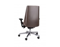 Kancelárska stolička s podrúčkami Munos Wood - svetlohnedá / patyna čierna / chróm