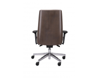 Kancelárska stolička s podrúčkami Munos Wood - svetlohnedá / patyna čierna / chróm