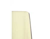 Kancelárska stolička s podrúčkami Munos Wood - žltá / orech svetlý / chróm