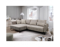 Rohová sedačka s rozkladom a úložným priestorom Muriel Roh L - sivobéžová (taupe)