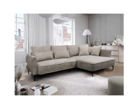 Rohová sedačka s rozkladom a úložným priestorom Muriel Roh P - sivobéžová (taupe)