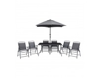 Záhradný set Aguante - grafit / čierna