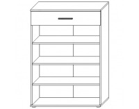 Botník (skrinka na topánky) Bristol SU-2D/1DR - biela / dub wellington