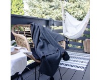 Záhradný set z umelého ratanu Compatto - béžová / čierna