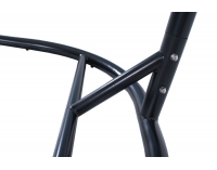 Závesné hojdacie kreslo Cuban - sivý ratan / sivé podušky