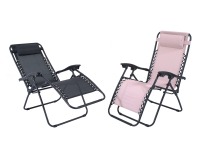 Záhradné lehátko Deluxe - púdrová
