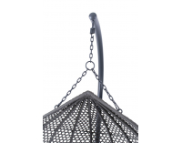 Závesné hojdacie kreslo Dominica - sivý ratan / sivé podušky