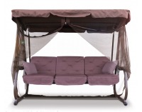 Záhradná hojdačka Ines - hnedá