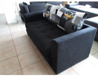 Rozkladacia pohovka Kimi SR - čierny velúr