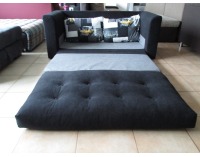 Rozkladacia pohovka Kimi SR - čierny velúr