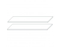 Police do šatníkovej skrine (2 ks) Leksand SS-3D/4D - biela