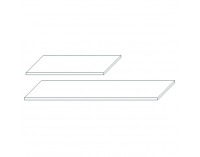 Police do šatníkovej skrine (2 ks) Leksand SS-3D - biela