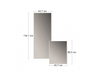 Zrkadlo Leksand W-3D 43,7x66,5/43,7x134,1 cm - sklo