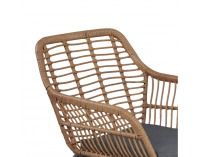 Záhradný nábytok z umelého ratanu Livorno - sivá / béžová