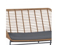 Záhradný nábytok z umelého ratanu Livorno - sivá / béžová