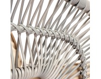 Záhradný set z umelého ratanu Nocera - sivá / krémová