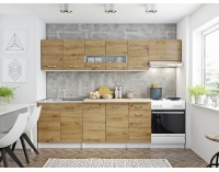 Kuchyňa Pescara 260 - biela / dub artisan