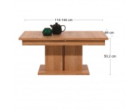 Rozkladací konferenčný stolík Stall CT - dub grand