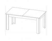 Rozkladací jedálenský stôl Stall TKT - dub grand