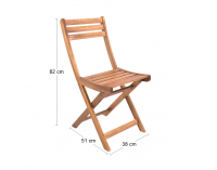 Drevený záhradný set Terasso - agát