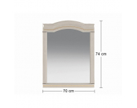 Rustikálne zrkadlo na stenu Valenta M-700 - breza polárna / breza