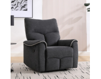 Relaxačné kreslo Nader - tmavosivá / svetlosivá