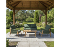 Záhradný set Nadim - zelená / prírodná