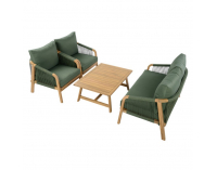 Záhradný set Nadim - zelená / prírodná