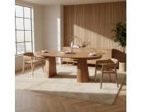 Rozkladací jedálenský stôl Nanet 115/150/185 - dub