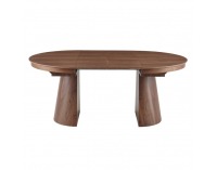 Rozkladací jedálenský stôl Nanet 115/150/185 - orech