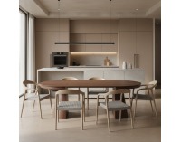 Rozkladací jedálenský stôl Nanet 115/150/185 - orech