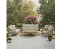 Záhradný set Narsi - béžová / prírodná