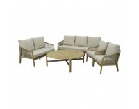 Záhradný set Narsi - béžová / prírodná