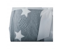 Obojstranná baránková deka Navo 150x200 cm - sivá / biela / vzor