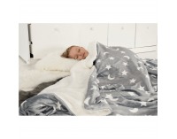 Obojstranná baránková deka Navo 150x200 cm - sivá / biela / vzor