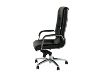 Kancelárske kreslo s podrúčkami Naxim - čierna / chróm