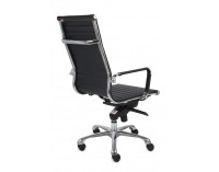 Kancelárska stolička s podrúčkami Naxo - čierna / chróm