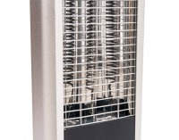 Stĺpový elektrický ohrievač (infražiarič) NB-1611RC - tmavosivá / chróm