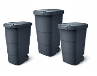 Plastová záhradná nádoba na kolieskach NBWB110 110 l - antracit