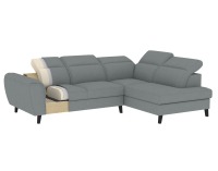 Rohová sedačka s rozkladom a úložným priestorom Nebia L - tmavomodrá