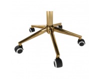 Kancelárske kreslo Nelia - tmavozelená (Velvet) / zlatá